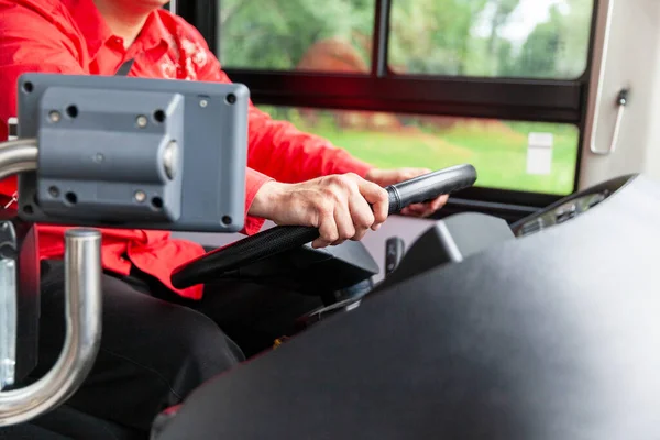 Conductor Autobús Transporte Público Trabajo —  Fotos de Stock