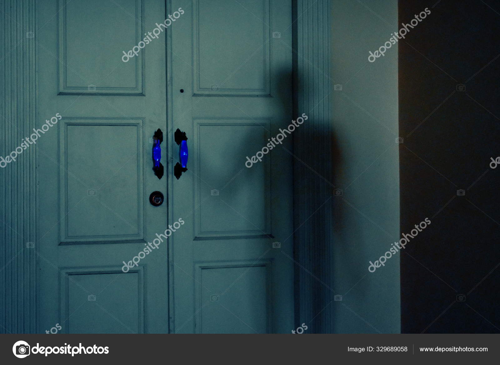 Ghost At The Door Hand Holding A Door Handle A Mystical Door Into The Unknown The Secret Of The Old Door The House Is Haunted Stock Photo C Vika200581 Mail Ru 329689058