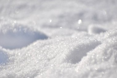 Buz gibi beyaz kar. Hava kartanesi. Soğuk Uro