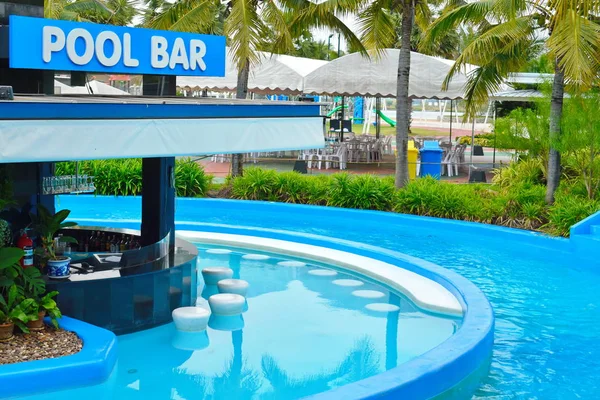 Outdoor pool bar. The restaurant at the pool.