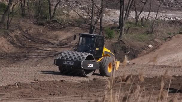 Kryvyi Rih Ucraina Aprile 2020 Pista Pattinaggio Sul Suolo Lavora — Video Stock