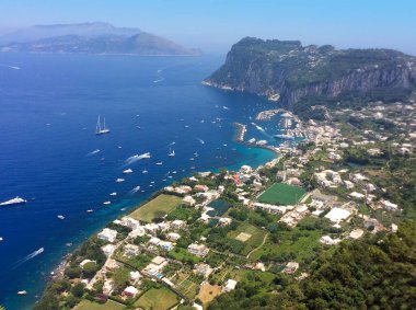 Akdeniz kıyılarının hava manzarası