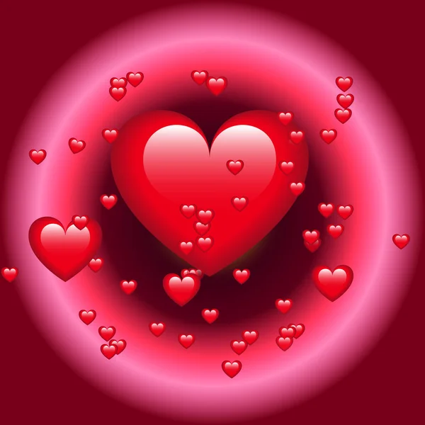 Shiny Hearth Inner Glow Love Concept — Stock Photo, Image