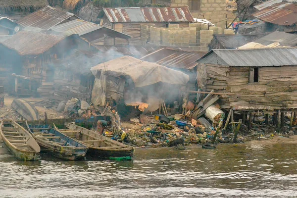 Town Nigeria Showing Poor Standard Living — Stock Photo, Image