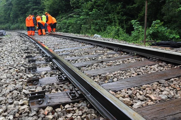 Underhåll av järnvägen — Stockfoto