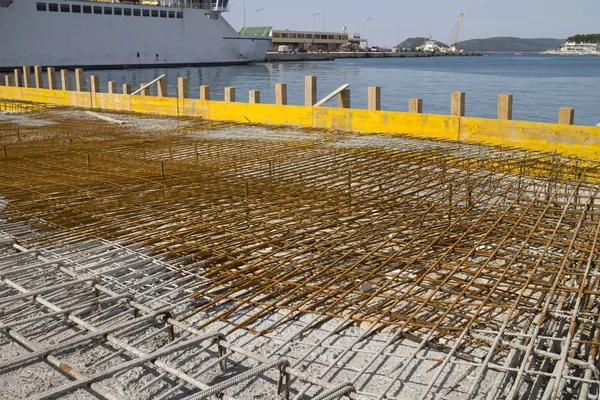 Betonování v přístavu — Stock fotografie
