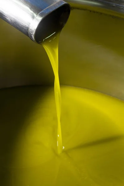 Detail Olive Oil Production Line Last Phase Centrifugal Extraction — Stock Photo, Image