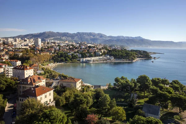 Sand Beach Bacvice Split One Most Famous Beach Croatia — Stock Photo, Image