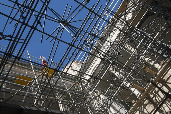 Lešení Během Rekonstrukce Paláce Rektora Dubrovníku Chorvatsko — Stock fotografie