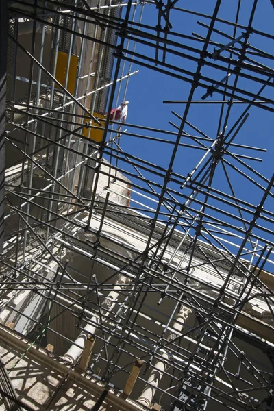 Andamios Durante Reconstrucción Del Palacio Del Rector Dubrovnik Croacia — Foto de Stock