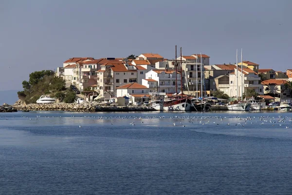 Stobrec Piccola Città Vicino Alla Città Spalato Sulla Costa Adriatica — Foto Stock