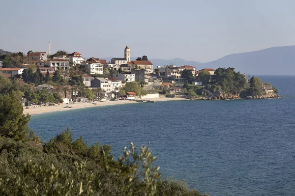 Gradac Villaggio Turistico Sulla Riviera Makarska Sulla Costa Adriatica Sotto — Foto Stock