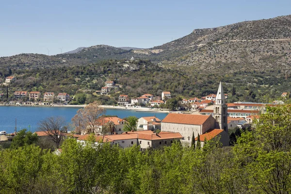 Franciskanska Klostret Och Kyrkan Jerome Stan Slano Nära Dubrovnik Kroatien — Stockfoto