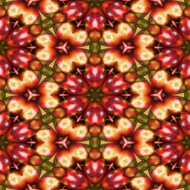 Yemek Masası bezi doku üzerinde sorunsuz doku. Apple doku. Meyve Satılık reklam.