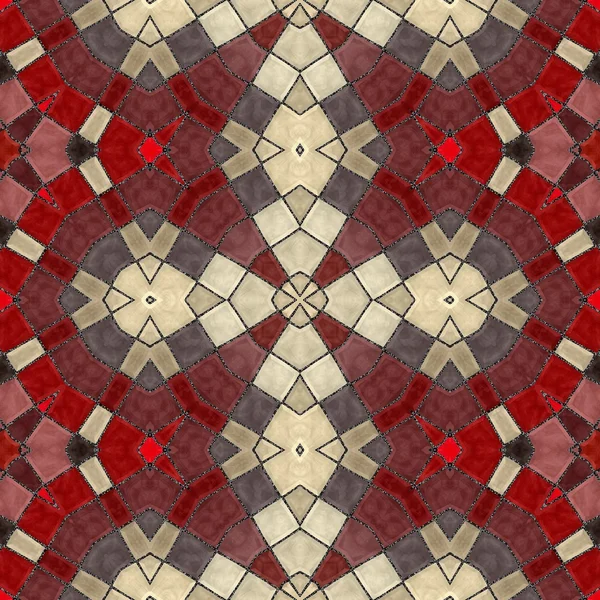 Nieuwe naadloze structuur van abstracte stof. Abstracte naadloze patchwork patroon. Arabische tegel structuur met geometrische versieringen. Textuur oosterse tapijten. Mozaïek van glasscherven. Oosterse patroon. — Stockfoto