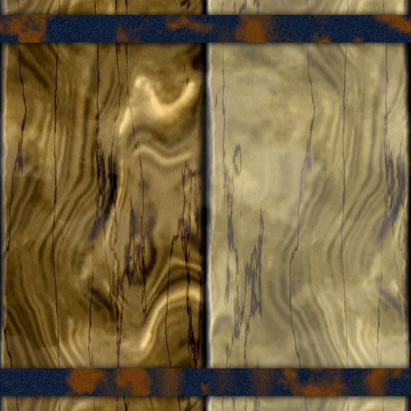 Textura de madera sin costuras. Antiguo fondo de madera. Viejos tablones con aros de hierro . —  Fotos de Stock