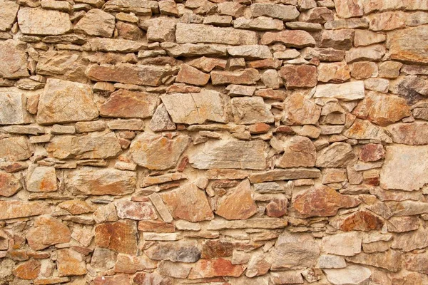 Vecchio muro di pietra. Muro del castello del XIII secolo. Posto per il testo . — Foto Stock