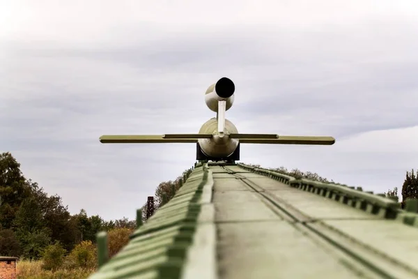 PEENEMUENDE, GERMANY - September 21, 2017: Territory of the Army Research Center. WW-II developed V-1 and V-2 rockets. View of the V-1 missile. Flying Bomb. — Stock Photo, Image