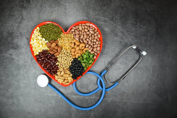 Природные здоровое питание для приготовления ингредиентов коллаж различных bea
