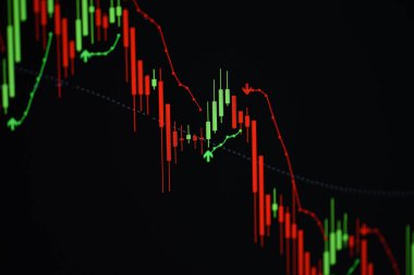 Borsa düşüşü borsa kaybı, grafik analizi yatırımları