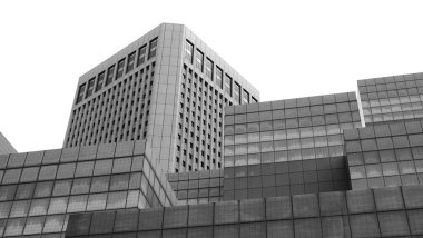 Çağdaş mimarinin soyut rafine edilmiş bir parçasını inşa etmek 