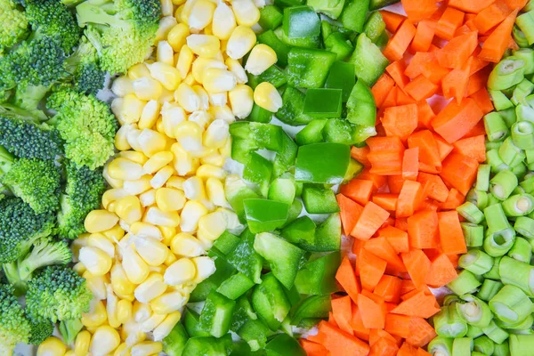 Grönsaker och frukt bakgrund hälsosam mat för livet Blandat — Stockfoto