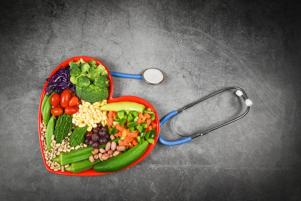Choix d'aliments sains manger propre pour la vie cardiaque cholestérol d — Photo