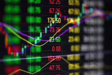 Finansal iş grafiği analizi borsa grafik arka planı