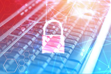 F klavyesinde kilitlenmiş veri güvenlik sistemleri bilgisayarı