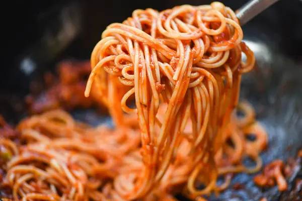 Spaghetti bolognese pasta Italia di restoran makanan Italia — Stok Foto