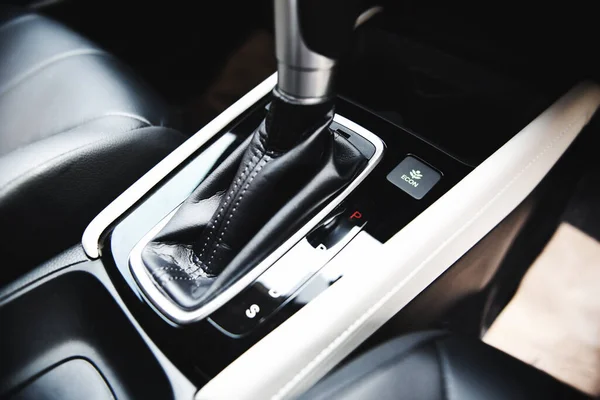 Automatic Car Transmission Shift Lever Interior Car Detail Automatic Gear — Stock Photo, Image