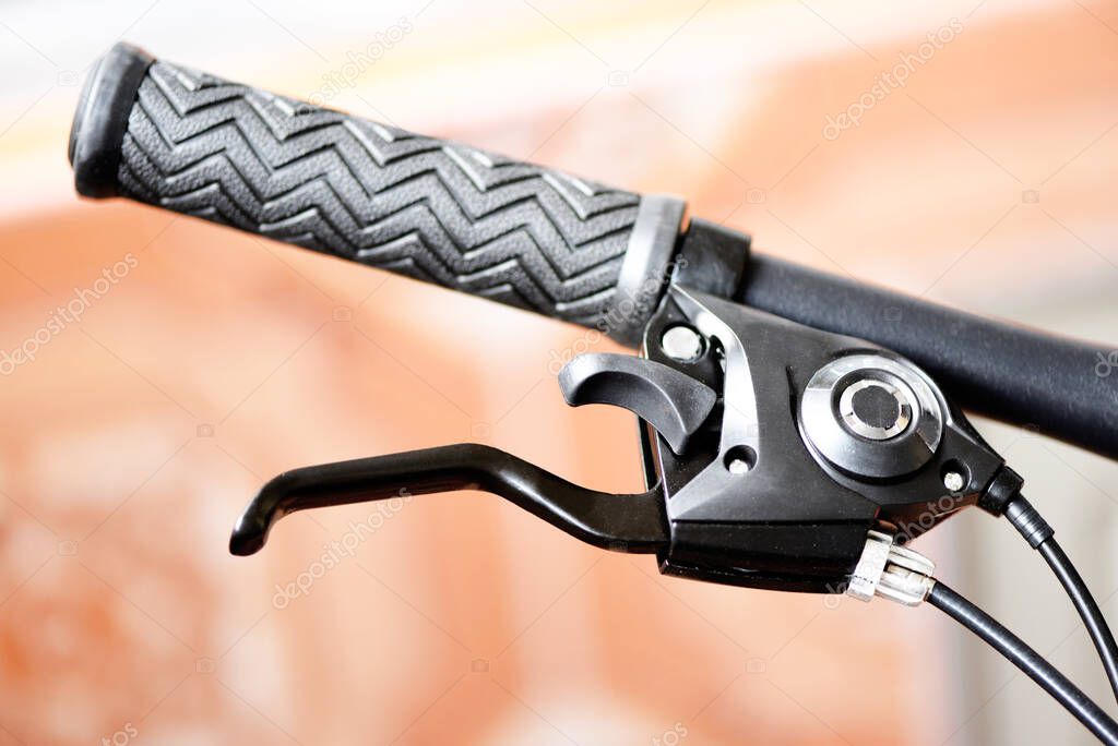 Bicycle handlebars and bike hand pushing brake lever