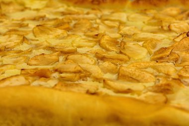 Lezzetli taze fırınlanmış hamur işlerinin yemek fotoğrafı.