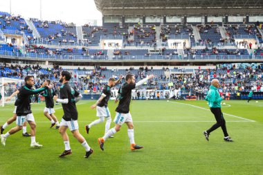 Mlaga, İspanya. 15 Nisan 2018. La Liga Maçı Mlaga C.F. - Real Madrid C.F..