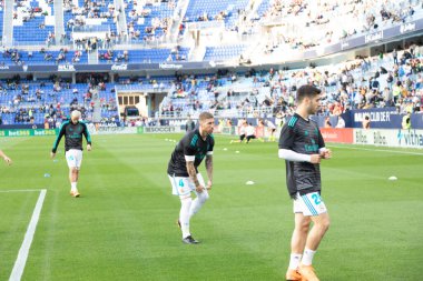 Mlaga, İspanya. 15 Nisan 2018. La Liga Maçı Mlaga C.F. - Real Madrid C.F..