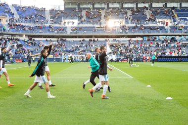 Mlaga, İspanya. 15 Nisan 2018. La Liga Maçı Mlaga C.F. - Real Madrid C.F..