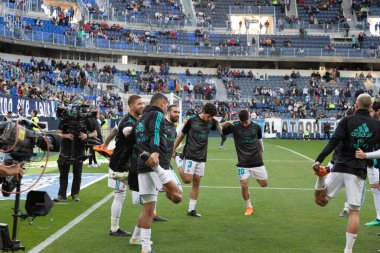 Mlaga, İspanya. 15 Nisan 2018. La Liga Maçı Mlaga C.F. - Real Madrid C.F..