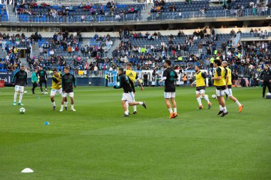 Mlaga, İspanya. 15 Nisan 2018. La Liga Maçı Mlaga C.F. - Real Madrid C.F..