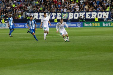 Mlaga, İspanya. 15 Nisan 2018. La Liga Maçı Mlaga C.F. - Real Madrid C.F..