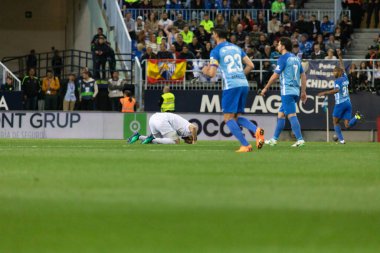 Mlaga, İspanya. 15 Nisan 2018. La Liga Maçı Mlaga C.F. - Real Madrid C.F..