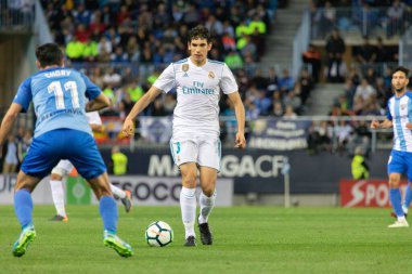 Mlaga, İspanya. 15 Nisan 2018. La Liga Maçı Mlaga C.F. - Real Madrid C.F..