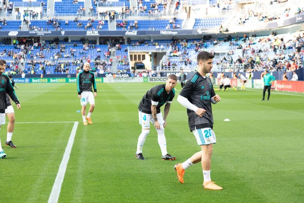Mlaga, İspanya. 15 Nisan 2018. La Liga Maçı Mlaga C.F. - Real Madrid C.F..