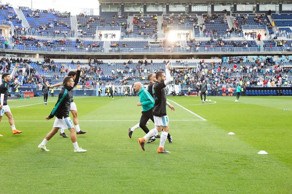 Mlaga, İspanya. 15 Nisan 2018. La Liga Maçı Mlaga C.F. - Real Madrid C.F..