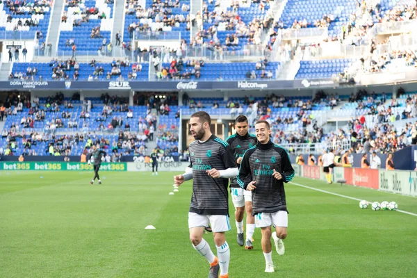 Mlaga, İspanya. 15 Nisan 2018. La Liga Maçı Mlaga C.F. - Real Madrid C.F..