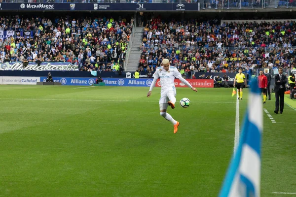 Mlaga, İspanya. 15 Nisan 2018. La Liga Maçı Mlaga C.F. - Real Madrid C.F..