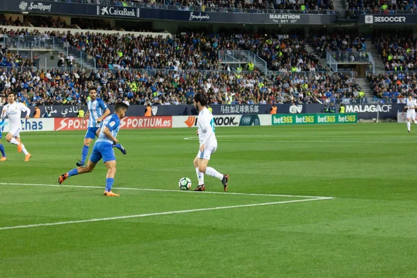 Mlaga, İspanya. 15 Nisan 2018. La Liga Maçı Mlaga C.F. - Real Madrid C.F..