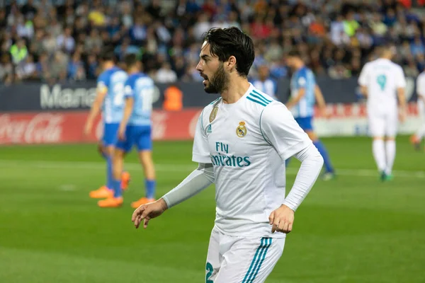 Mlaga, İspanya. 15 Nisan 2018. La Liga Maçı Mlaga C.F. - Real Madrid C.F..