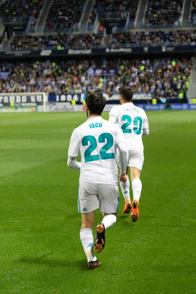 Mlaga, İspanya. 15 Nisan 2018. La Liga Maçı Mlaga C.F. - Real Madrid C.F..