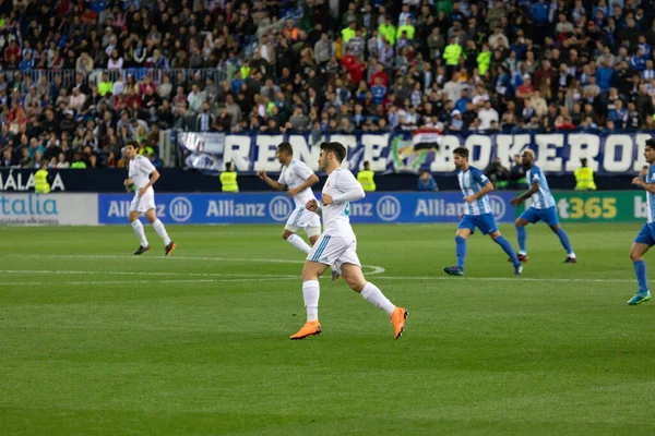 Mlaga, İspanya. 15 Nisan 2018. La Liga Maçı Mlaga C.F. - Real Madrid C.F..