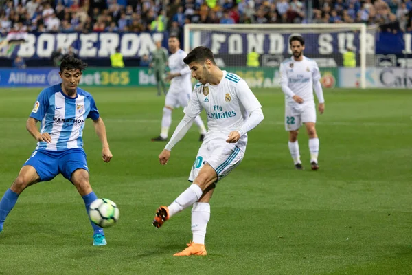 Mlaga, İspanya. 15 Nisan 2018. La Liga Maçı Mlaga C.F. - Real Madrid C.F..